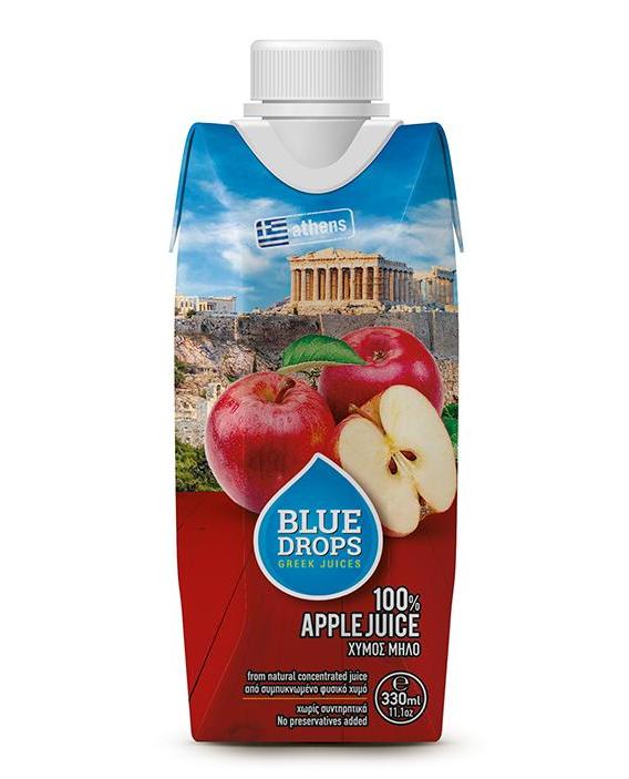 蓝依洛BlueDrops苹果汁(330ml)