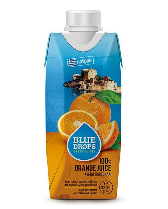 蓝依洛BlueDrops橙汁(330ml)
